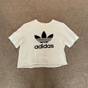 adidas crop tee
